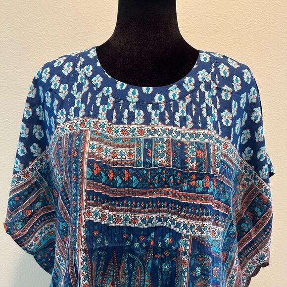 NWT XXS Women’s Printed Tolani Summer Blouse - Picture 2 of 9